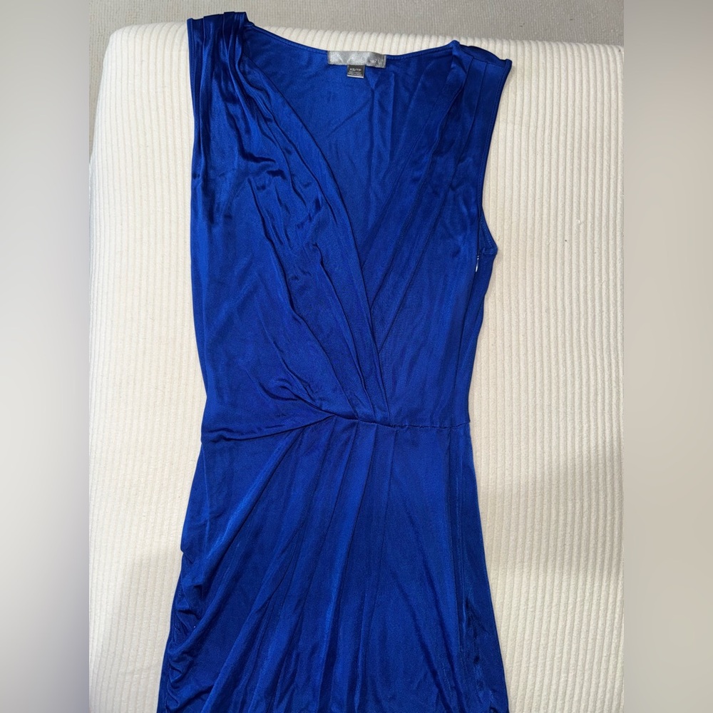 Vibrant Blue Silk Dress